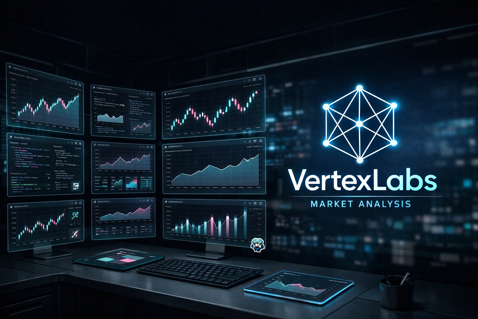 VERTEX Suite on multi-monitor trading workstation